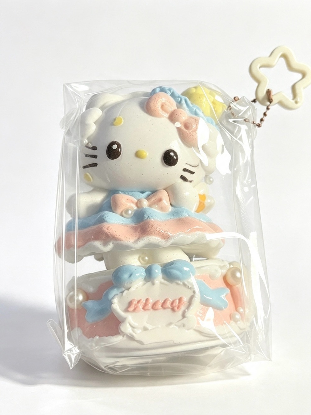Adorable Hand-Painted Hello Kitty Big Squishy Bag Charm